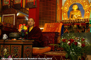 Venerable Dupsing Rinpoche joined the Sojong Retreat at KIBI