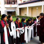 Pilgrims from Ladakh meeting with His Holiness Karmapa Trinley Thaye Dorje